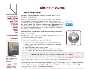 Screenshot sito: Shrink Pictures