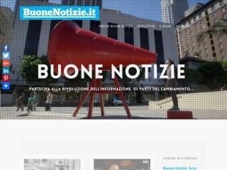 Screenshot sito: Buonenotizie.it