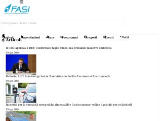Screenshot sito: Fasi.biz