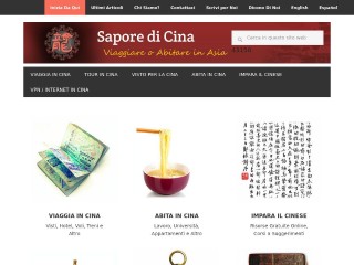 Screenshot sito: Sapore di Cina