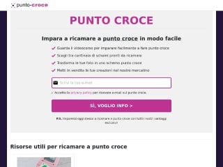 Screenshot sito: Punto Croce