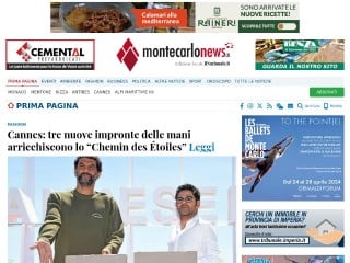 Screenshot sito: Montecarlo News
