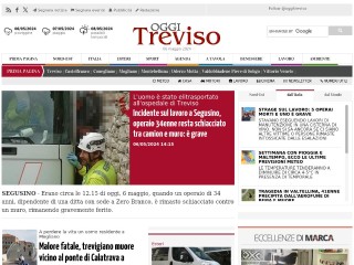 Screenshot sito: OggiTreviso.it
