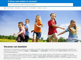 Screenshot sito: Vacanzeconbimbi.it
