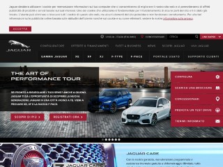Screenshot sito: Jaguar