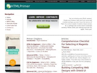 Screenshot sito: HtmlPrimer.com