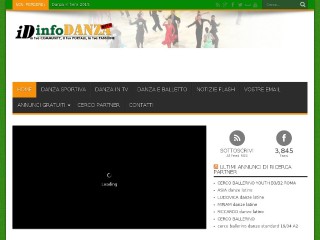 Screenshot sito: Infodanza.com