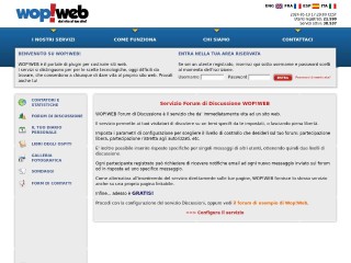 Screenshot sito: WopWeb forum