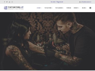 Screenshot sito: Tatuatori.it