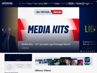 Screenshot sito: Primeira Liga Portoghese