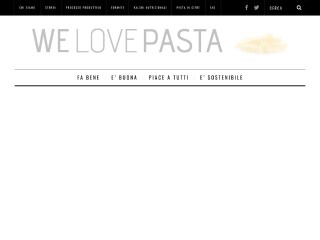Screenshot sito: We Love Pasta