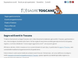 Screenshot sito: SagreToscane