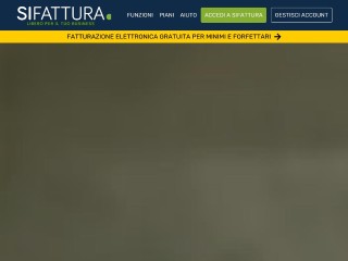 Screenshot sito: SiFattura