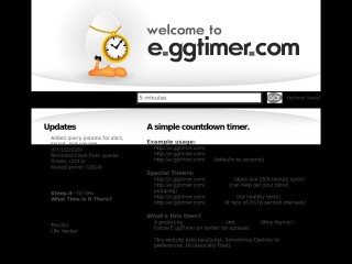 Screenshot sito: E.ggtimer.com