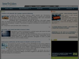 Screenshot sito: Intertraders.eu