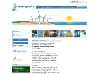 Screenshot sito: Energoclub.it