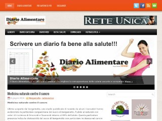 Screenshot sito: Diario Alimentare