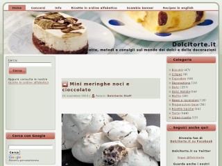 Screenshot sito: Dolcitorte.it