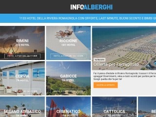Screenshot sito: Info Alberghi