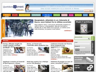 Screenshot sito: Quotidiano Giovani Online
