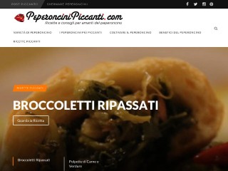 Screenshot sito: PeperonciniPiccanti.com