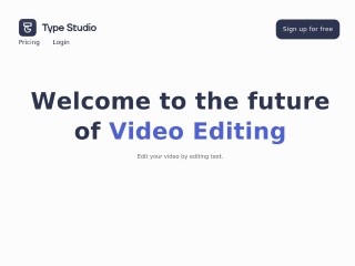 Screenshot sito: Type Studio