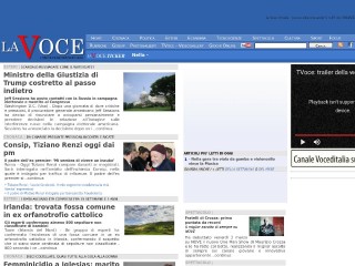 Screenshot sito: La Voce d’Italia