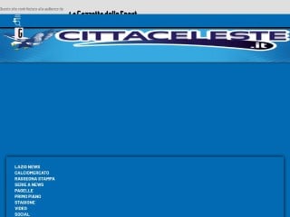 Screenshot sito: Cittaceleste.it