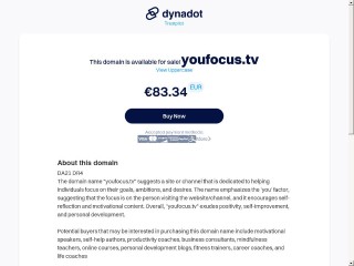 Screenshot sito: YouFocus.tv