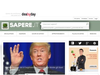 Screenshot sito: Sapere.it Scienza