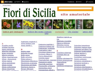 Screenshot sito: Fiori di Sicilia