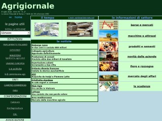 Screenshot sito: Agrigiornale