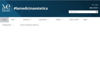 Screenshot sito: La Medicina Estetica