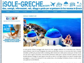 Screenshot sito: Isole Greche