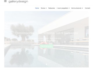 Screenshot sito: Rivista Gallery Design