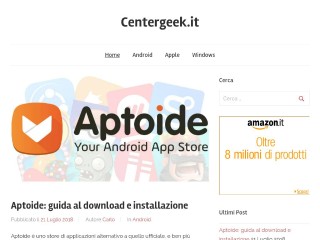 Screenshot sito: Centergeek.it