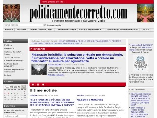 Screenshot sito: PoliticamenteCorretto