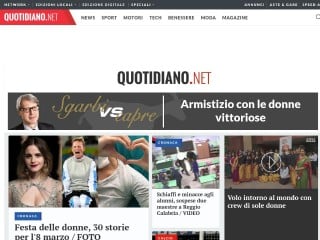 Screenshot sito: Quotidiano.net