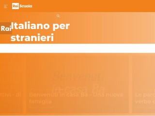 Screenshot sito: RAI Italiano