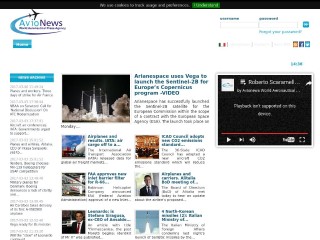 Screenshot sito: Avionews.com