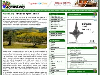 Screenshot sito: Agraria.org