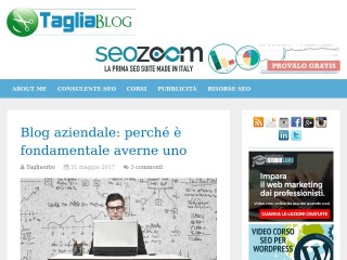 Screenshot sito: TagliaBlog