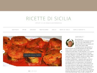 Screenshot sito: RicettediSicilia.net