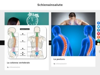 Screenshot sito: SchienaInSalute.it
