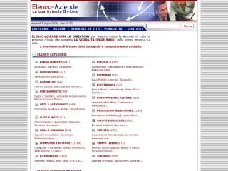 Screenshot sito: Elenco Aziende Online