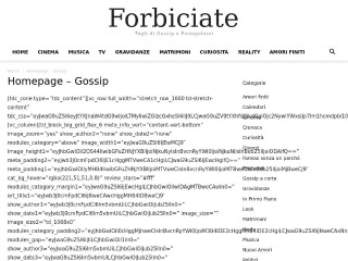Screenshot sito: Forbiciate