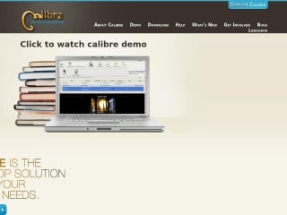 Screenshot sito: Calibre