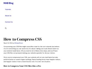Screenshot sito: CSS Optimizer