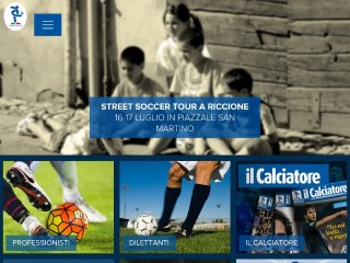 Screenshot sito: Associazione calciatori