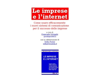 Screenshot sito: Le imprese e L'internet